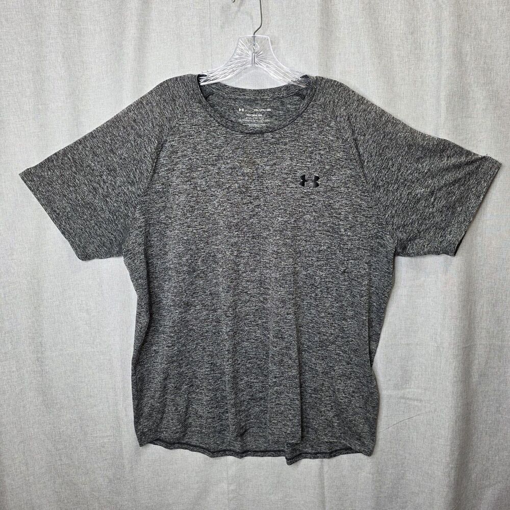 Under Armour Mens The Tech Tee Short Sleeve T-Shirt XXL Charcoal Gray Heather